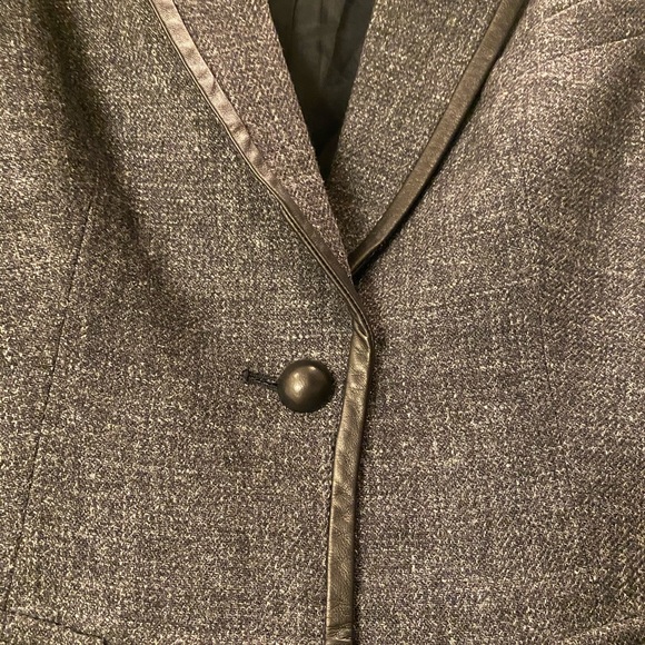 ROBERT RODRIGUEZ-Wool Blazer w/Leather Trim NWT - Picture 5 of 8